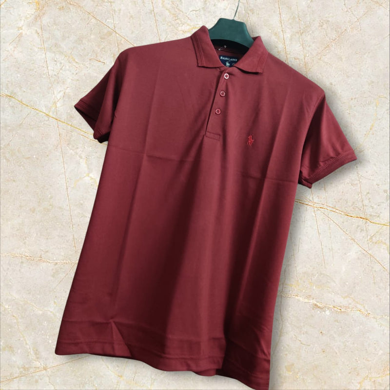 Men Active Premium T-Shirt – Maroon Red