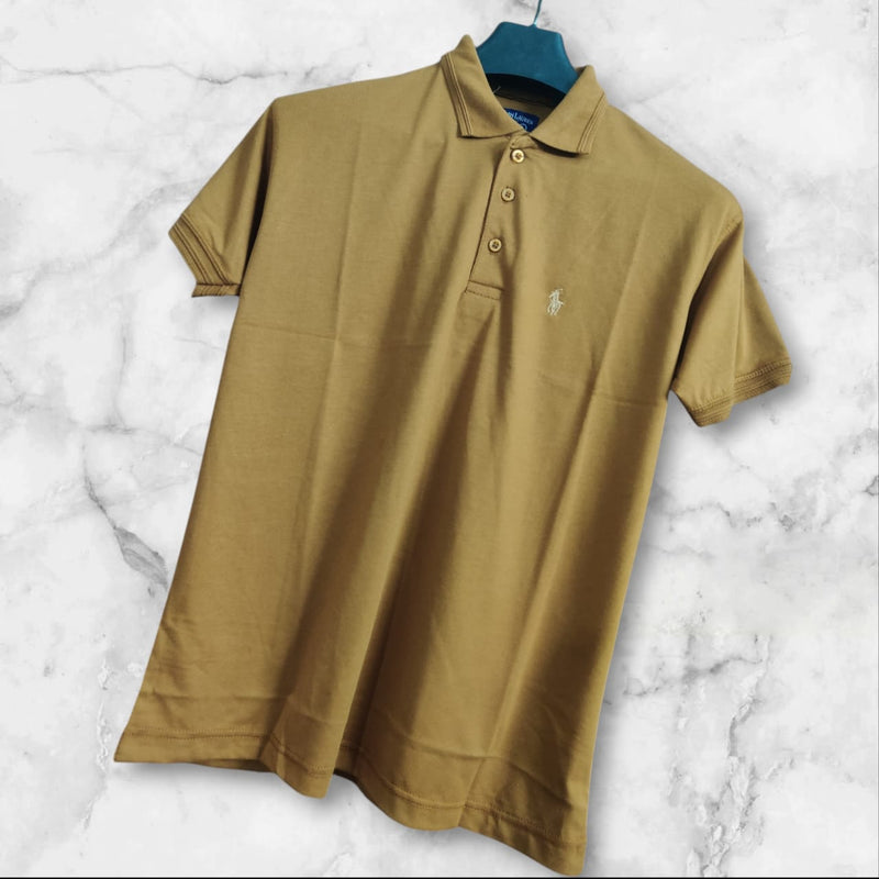 Men Premium Cotton T-Shirt – Mustard Yellow