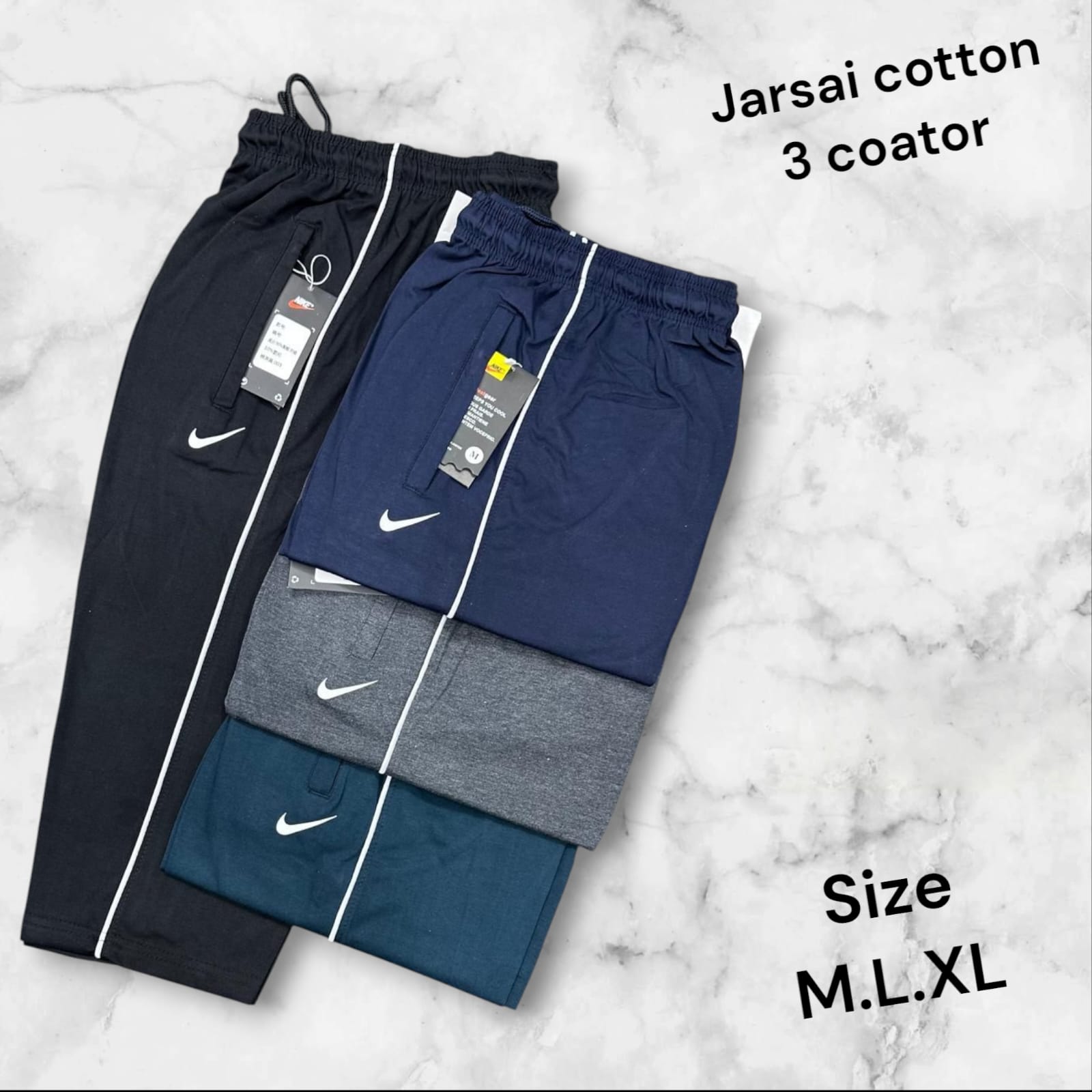 Men’s Sports Trouser – Dark Blue & White Stripe Stylish Wear